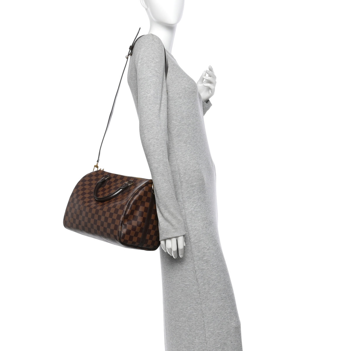 Louis Vuitton Damier Ebene Speedy Bandouliere 30 2 of 10