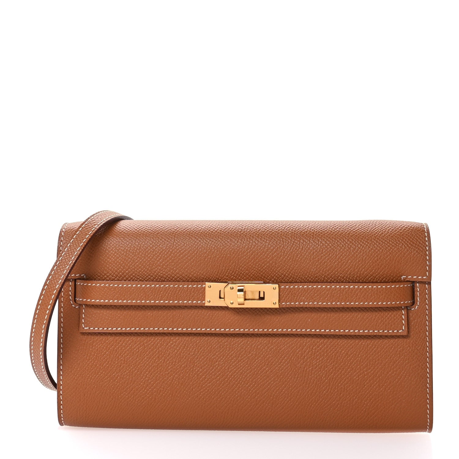 Hermes Epsom Kelly Wallet To Go Gold 1 of 10