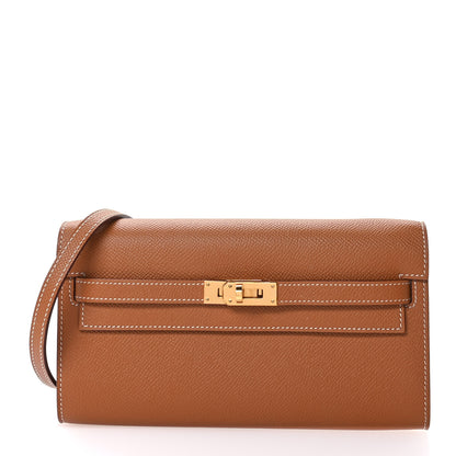 Hermes Epsom Kelly Wallet To Go Gold 1 of 10