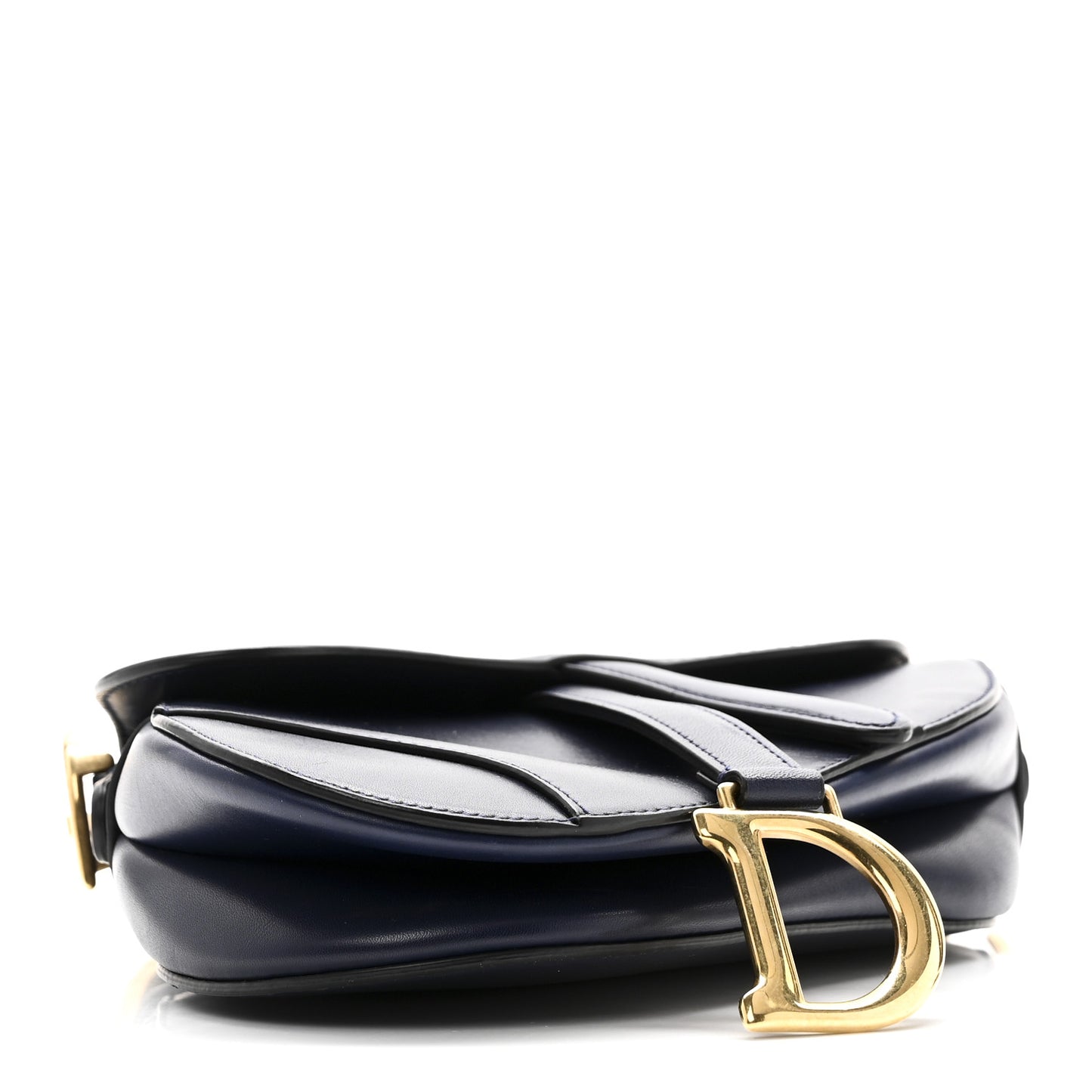 Calfskin Mini Saddle Bag Blue