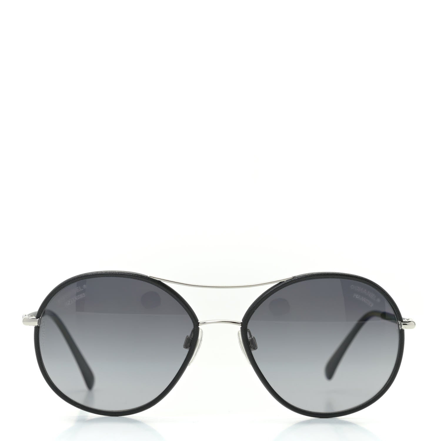 Chanel Round Pilot Polarized Sunglasses 4228-Q Black 2 of 7