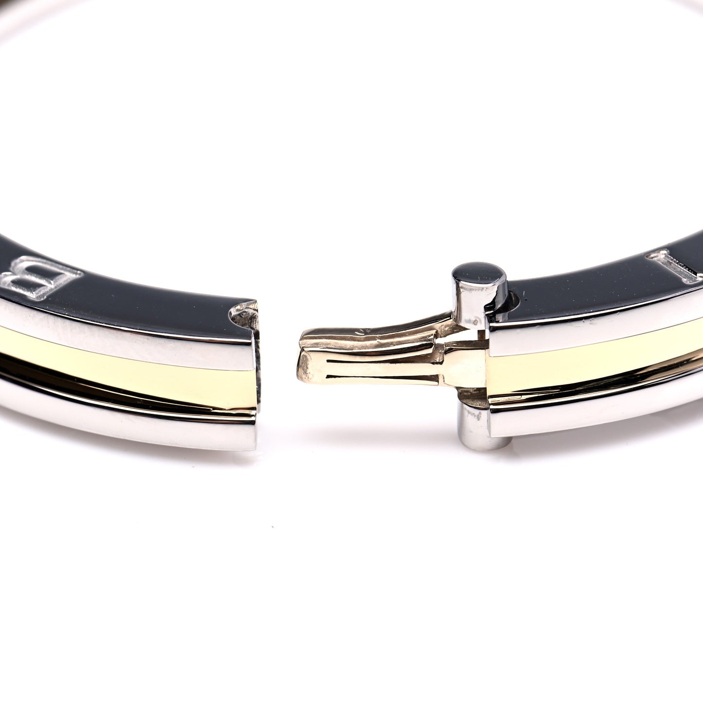 18K Yellow Gold Stainless Steel B.Zero1 Bangle Bracelet