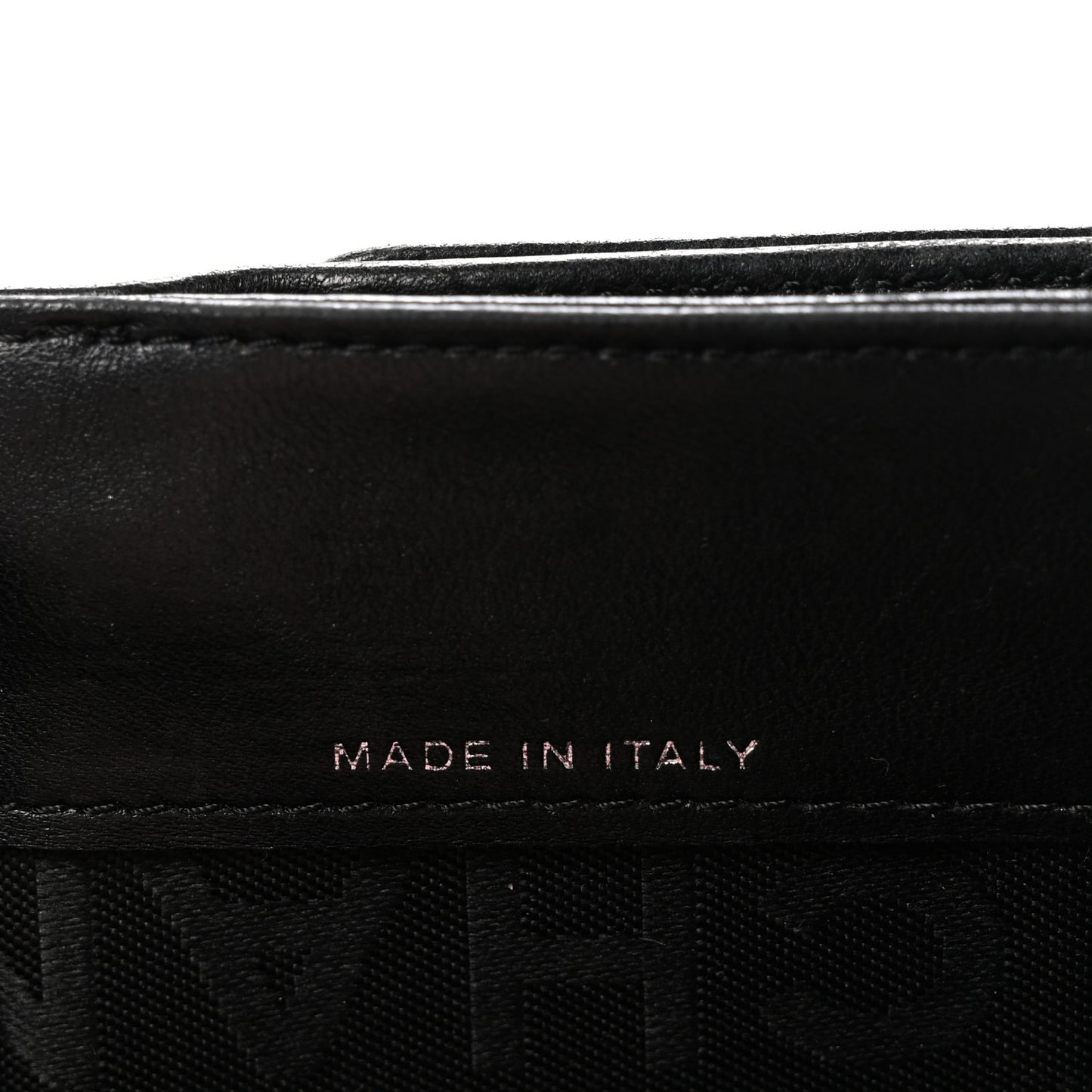 Calfskin Lucky Symbols Compact French Flap Wallet Black