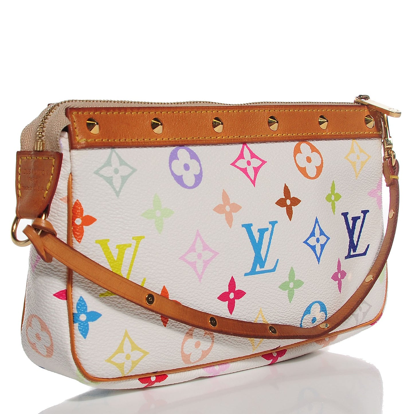 Monogram Multicolor Pochette Accessories White