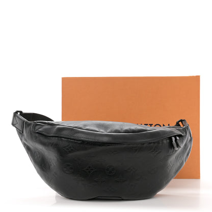 Louis Vuitton Calfskin Monogram Shadow Discovery Bumbag Black 12 of 12