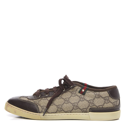 Gucci GG Supreme Monogram Low Top Sneakers 37 Brown 1 of 9