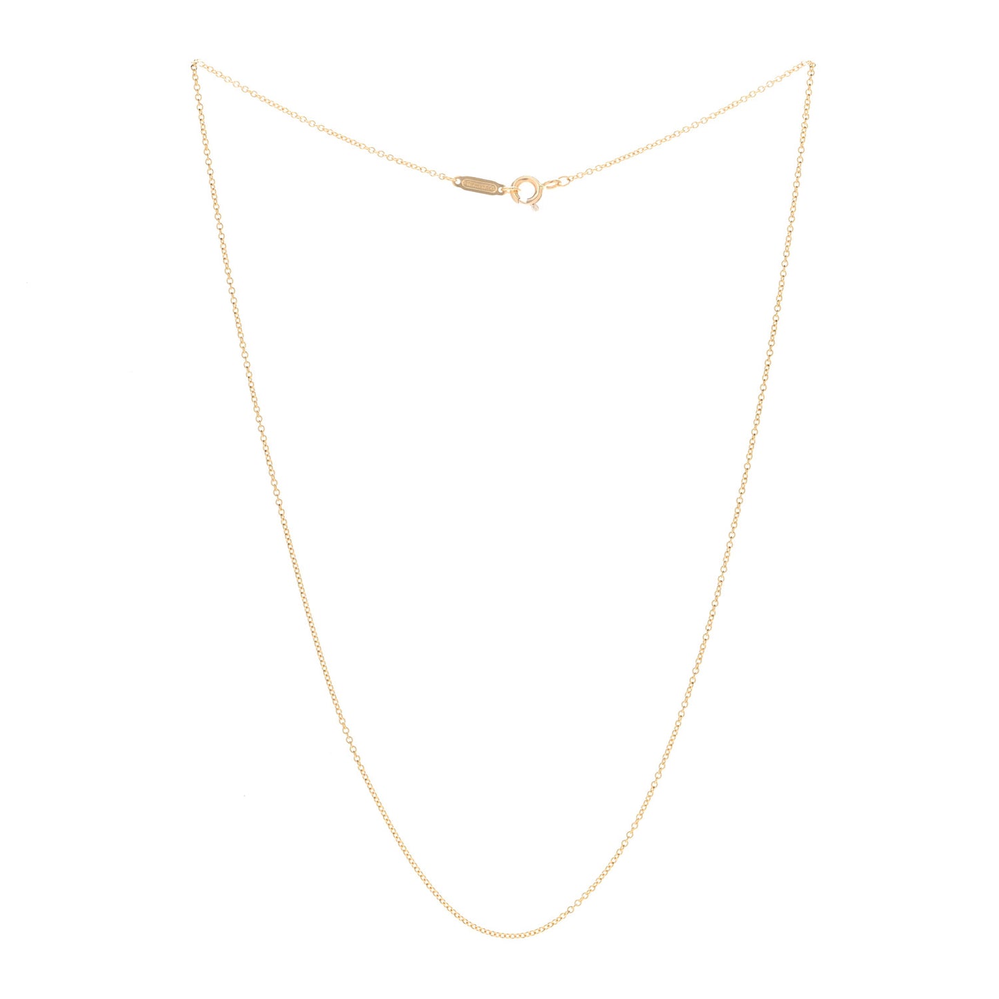 18K Yellow Gold Chain Necklace 16"