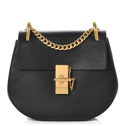 Chloe Grained Lambskin Drew Shoulder Bag Black 1 of 8