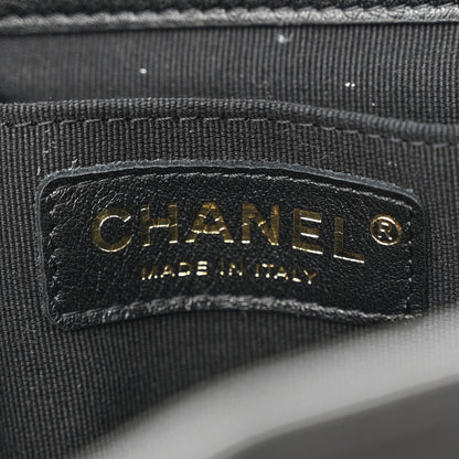 Chanel Lambskin Quilted Large Duma Drawstring Backpack Black 6 of 10