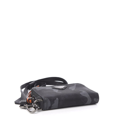 Prada Tessuto Nylon Camouflage Print Card Holder Fumo 3 of 6