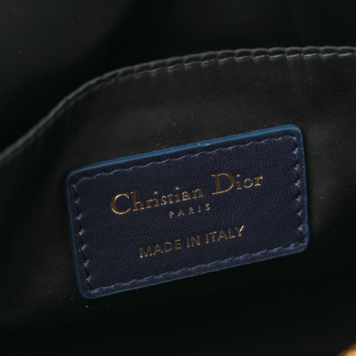 Christian Dior Embroidered Toile De Jouy 30 Montaigne Cosmetic Pouch Blue 6 of 6