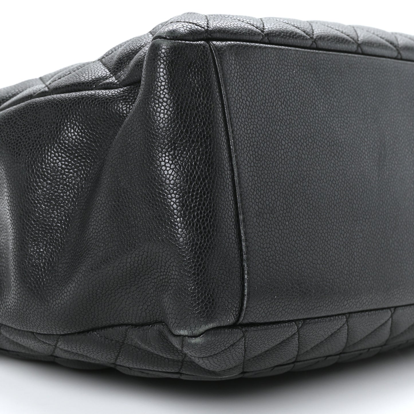 Caviar Quilted Grand Shopping Tote GST Black