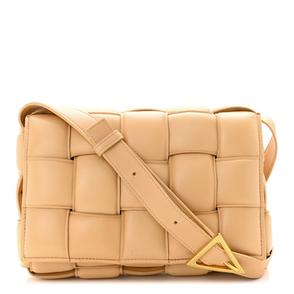 Bottega Veneta Nappa Maxi Intreccio Padded Cassette Crossbody Bag Almond 1 of 11