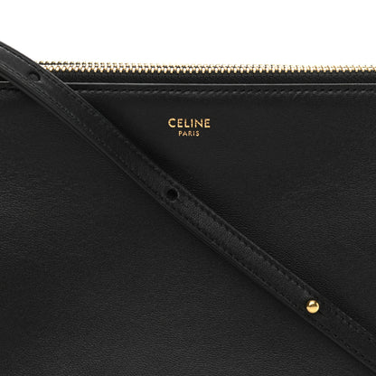 Celine Lambskin Small Trio Crossbody Bag Black 9 of 13