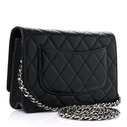 Chanel Caviar Quilted Wallet On Chain WOC Black 3 of 13