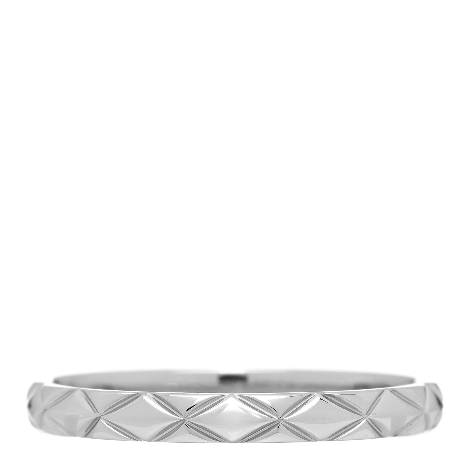 Chanel Platinum Mini Coco Crush Ring 57 8 1 of 4