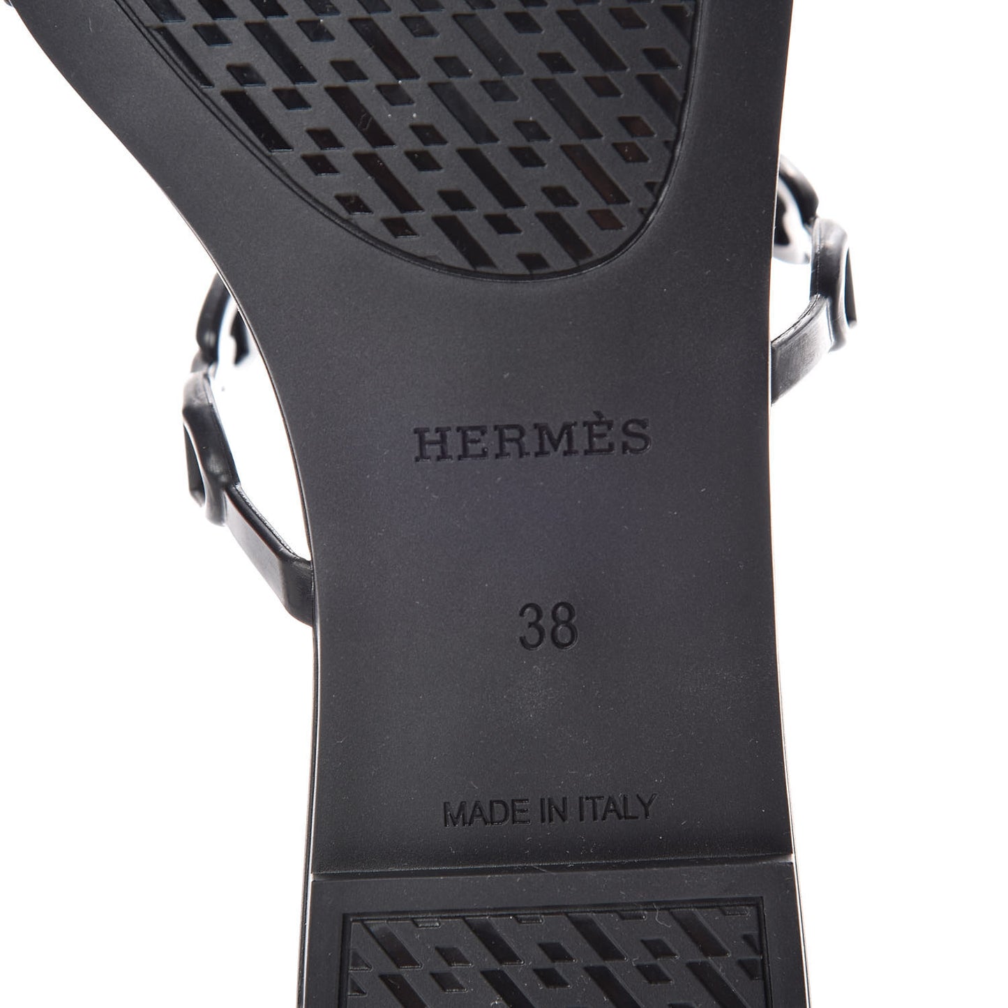 Rubber Chaine d'Ancre Rivage Sandals 38 Black