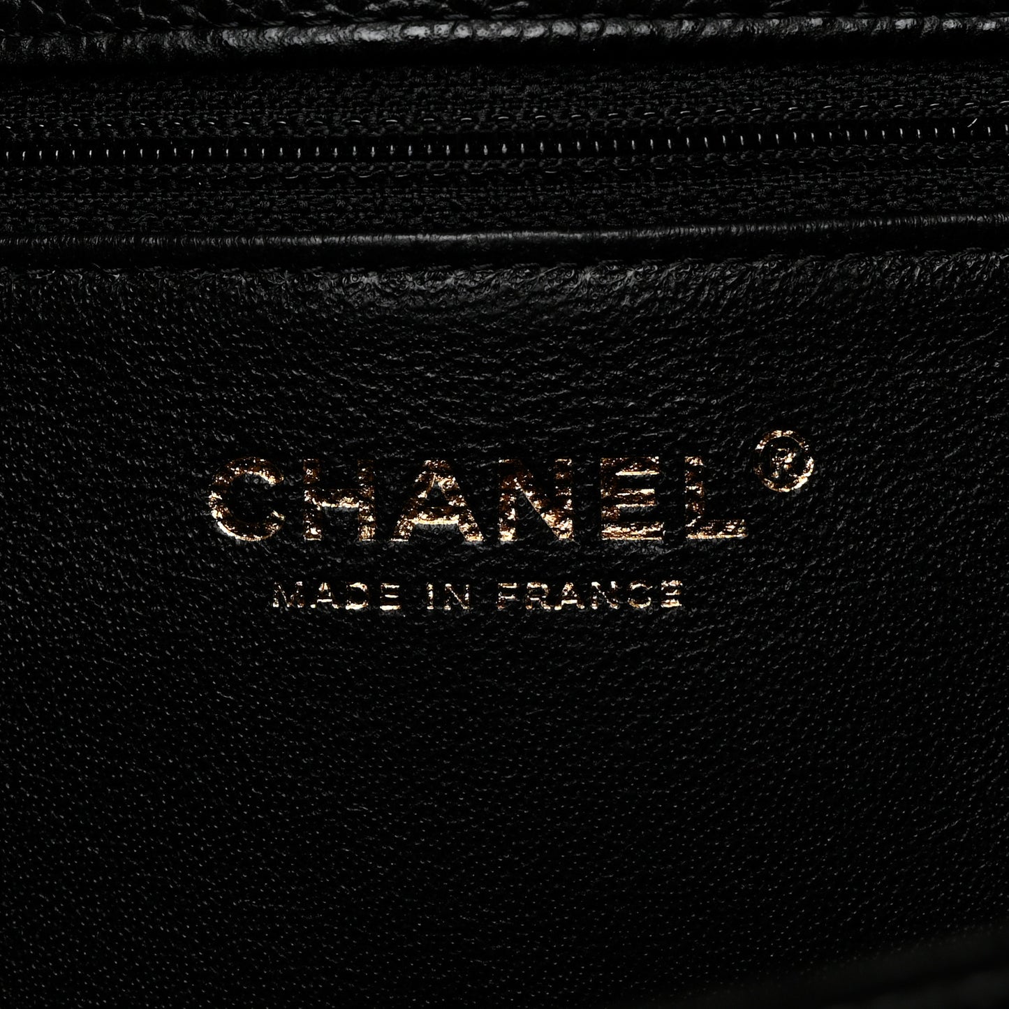 Caviar Quilted Flap Clutch Black