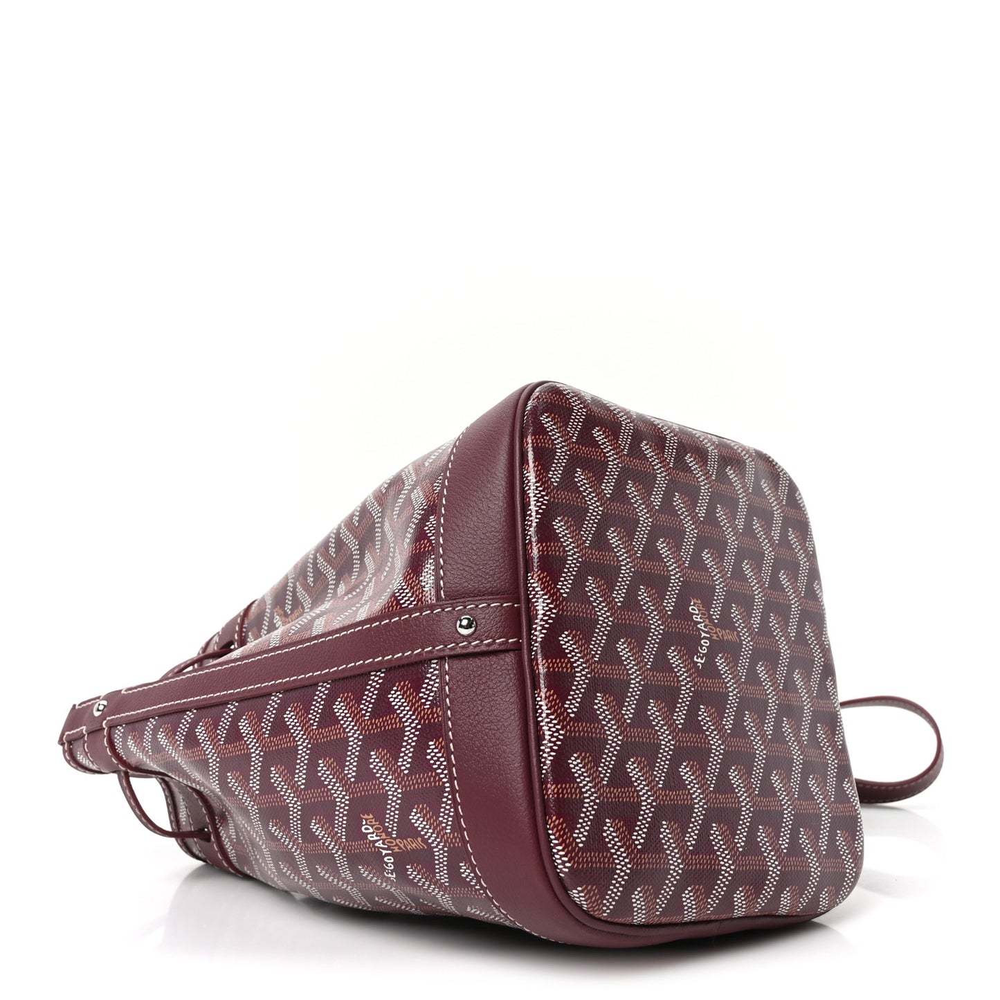 Goyardine Petit Flot Bucket Bag PM Burgundy