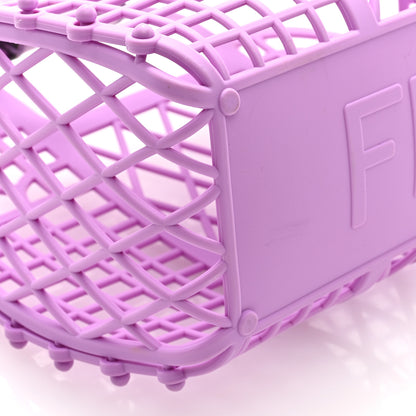 Fendi Recycled Plastic Vitello Liberty Matte Small Fendi Basket Violetta 8 of 9