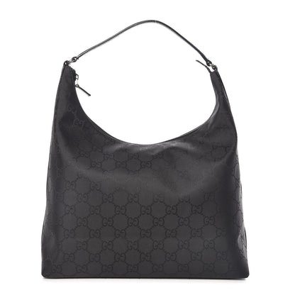 Gucci Nylon Monogram Large Hobo Black 1 of 8