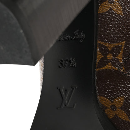 Louis Vuitton Patent Calfskin Monogram Star Trail Ankle Boots 37.5 Black 9 of 10
