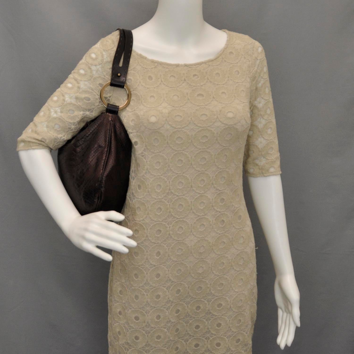 Fendi Python Biga Hobo 2 of 10