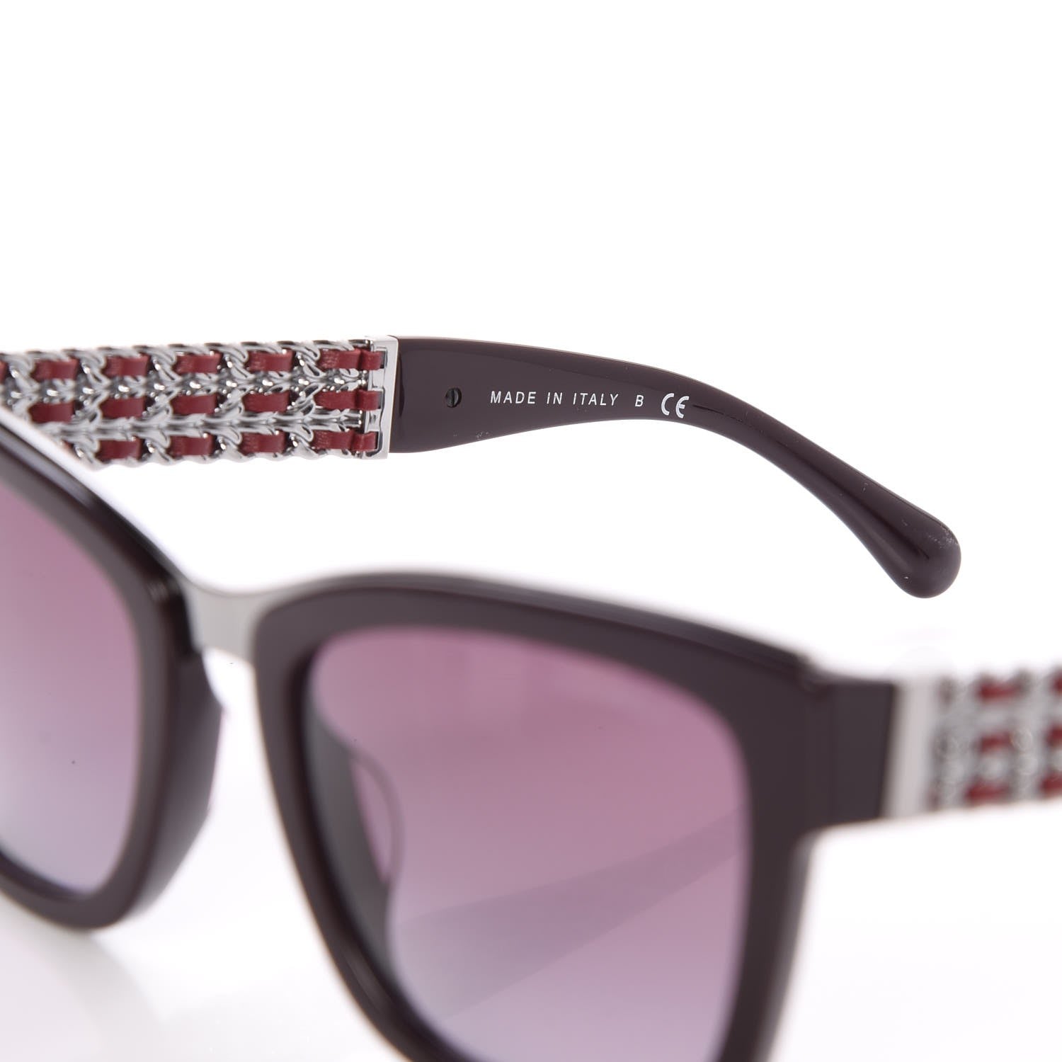Chanel Square Chain Sunglasses 5362-Q-A Burgundy 6 of 10