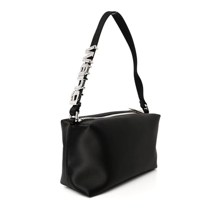 Alexander Wang Satin Crystal Heiress Pouch Black 3 of 11