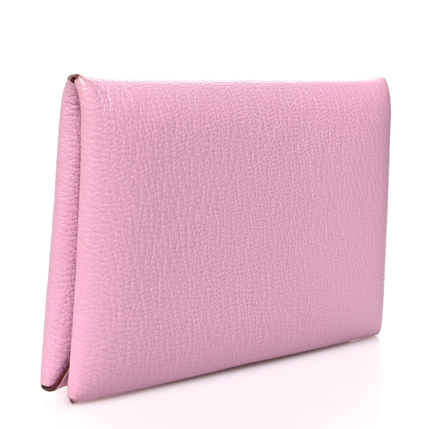 Hermes Chevre Mysore Calvi Card Case Mauve Sylvestre 3 of 12