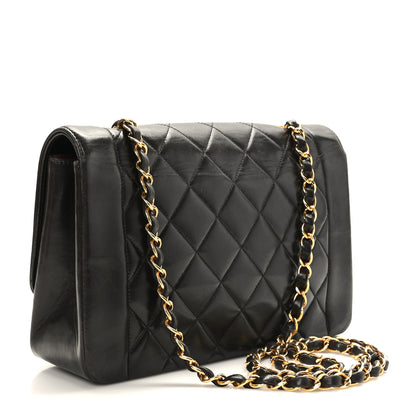 Chanel Lambskin Quilted Medium Single Flap Black 3 of 9