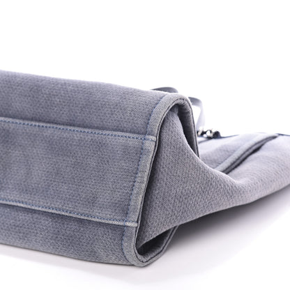 Chanel Canvas Small Deauville Tote Grey 7 of 10