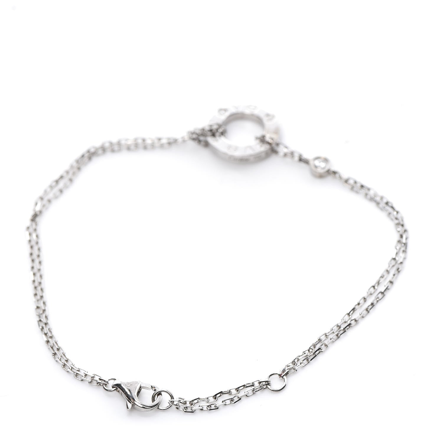 Cartier 18K White Gold Diamond LOVE Bracelet 3 of 6
