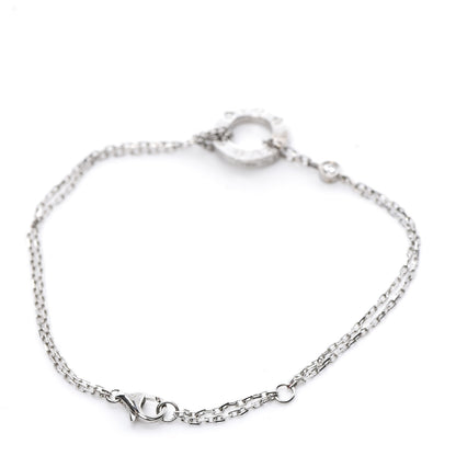 Cartier 18K White Gold Diamond LOVE Bracelet 3 of 6