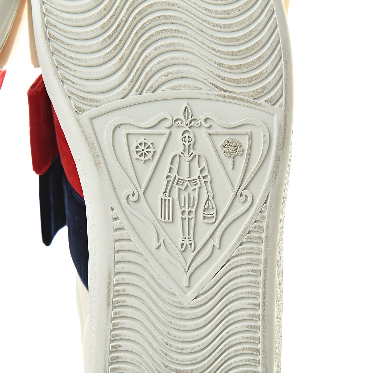 Gucci Calfskin Velvet Womens Bow Ace Sneakers 40 White 7 of 12