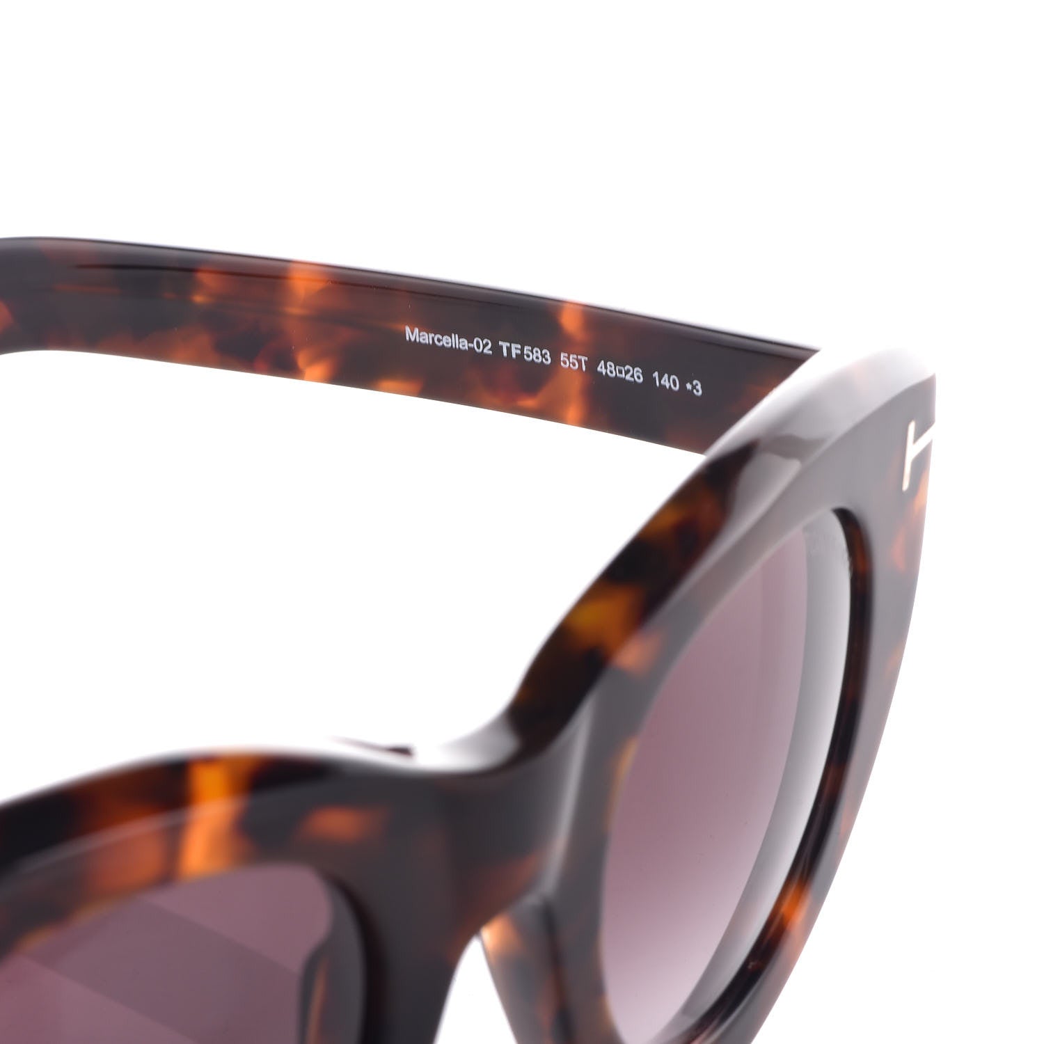 Tom Ford Marcella Cat Eye Sunglasses TF583 Tortoise Shell 5 of 6