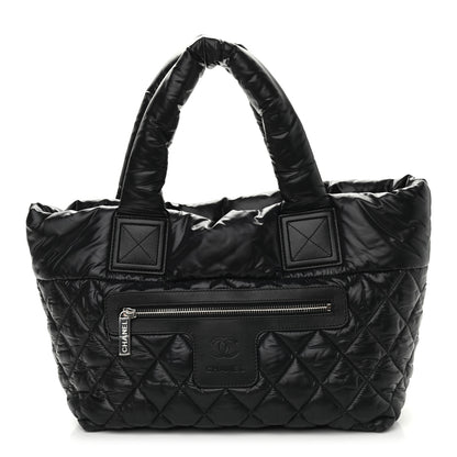 Chanel Nylon Quilted Small Coco Cocoon Tote Black 1 of 8