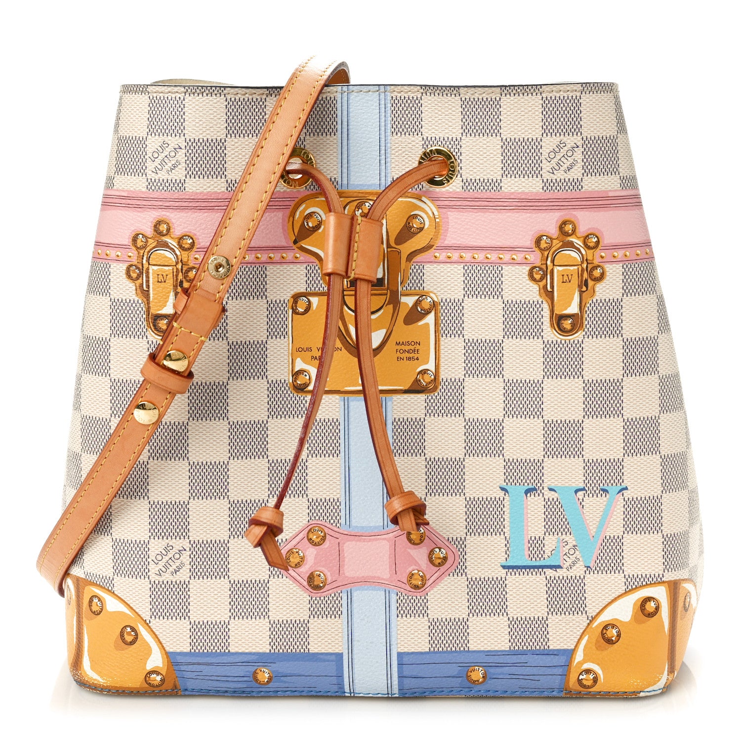 Louis Vuitton Damier Azur Summer Trunks Neonoe 1 of 10