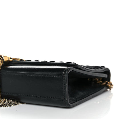 Saint Laurent Calfskin Sequin Small Classic Monogram Kate Satchel Black 8 of 10