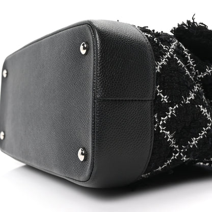 Chanel Tweed Trip Top Handle Flap Black 10 of 10