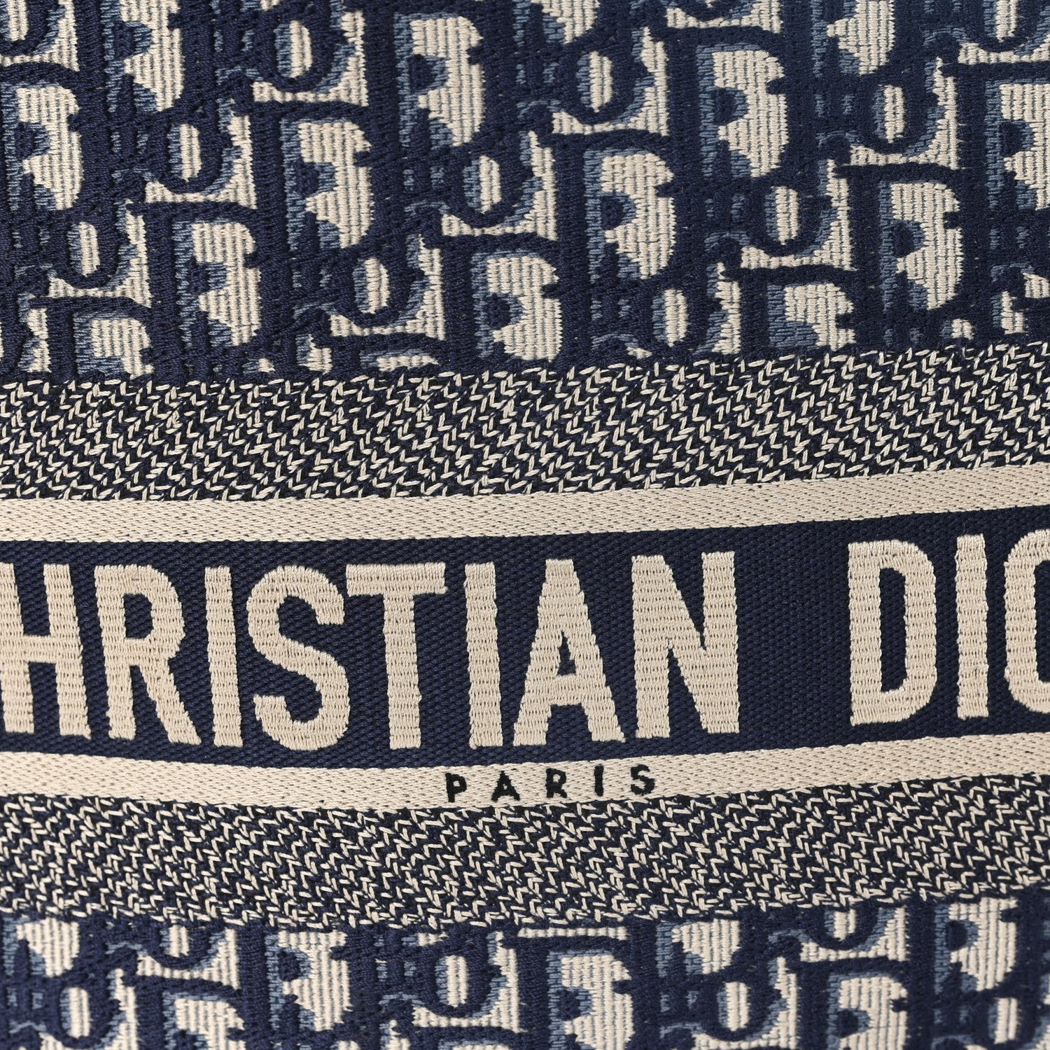 Christian Dior Oblique Large Book Tote Blue Multicolor 7 of 11