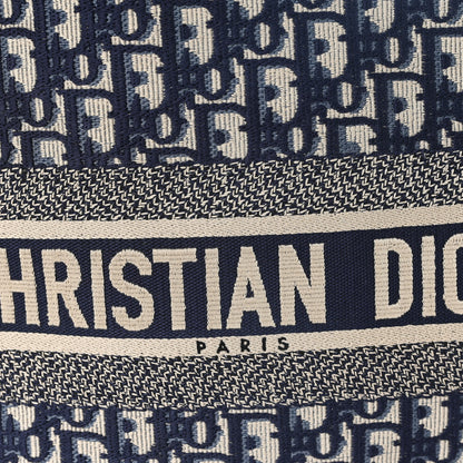 Christian Dior Oblique Large Book Tote Blue Multicolor 7 of 11