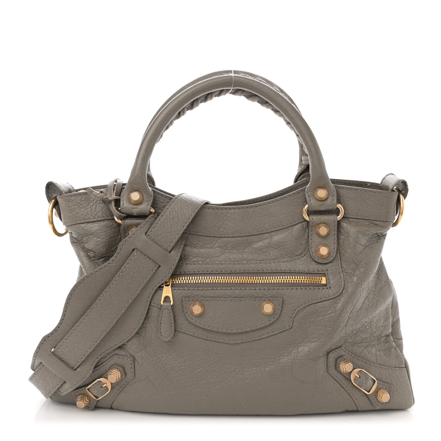 Agneau Giant 12 Gold Hardware Town Beige Liege