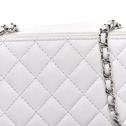 Chanel Lambskin Quilted Small Pocket Box Camera Case White 13 of 13