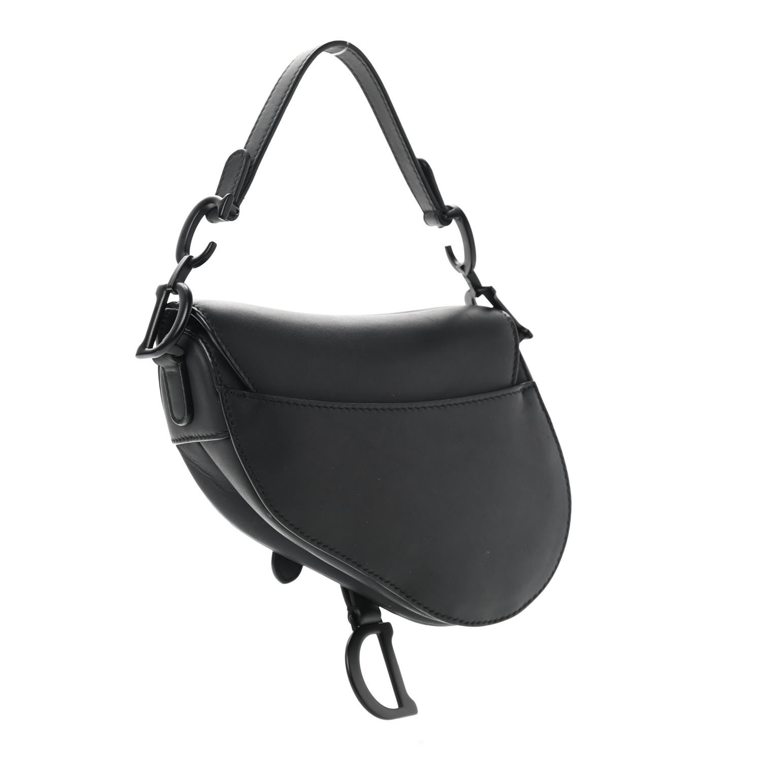 Christian Dior Ultra Matte Calfskin Mini Saddle Bag Black 3 of 12