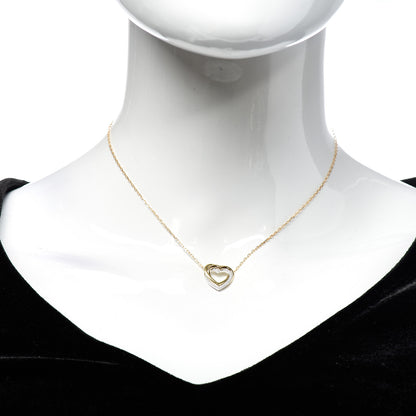 Cartier 18K Pink Yellow White Gold Diamond Trinity Heart Pendant Necklace 2 of 5