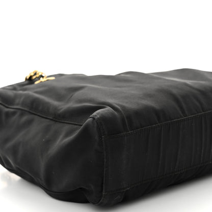 Prada Tessuto Nylon Chain Shoulder Bag Black 8 of 14