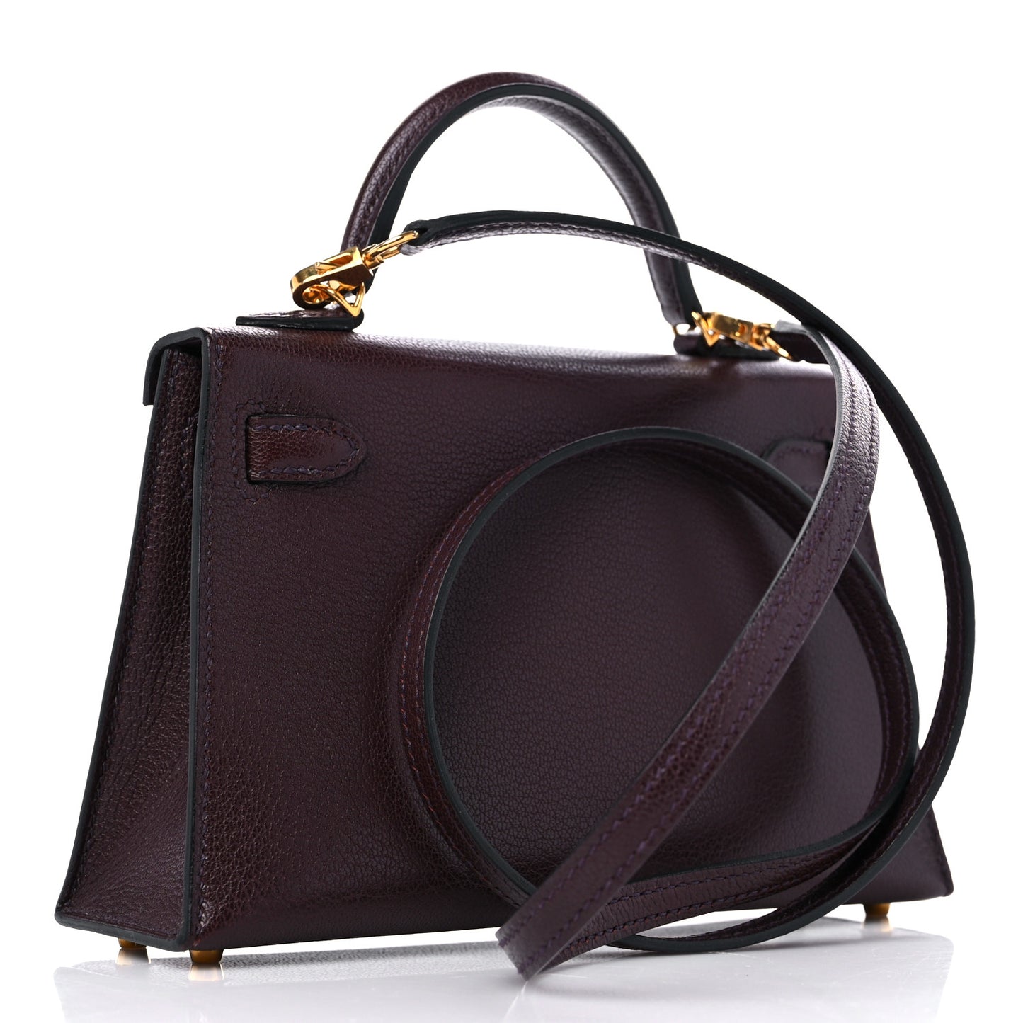 Chevre Mysore Mini Kelly Sellier 20 Rouge Sellier