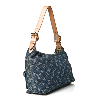 Louis Vuitton Monogram Denim Baggy PM Blue 3 of 12