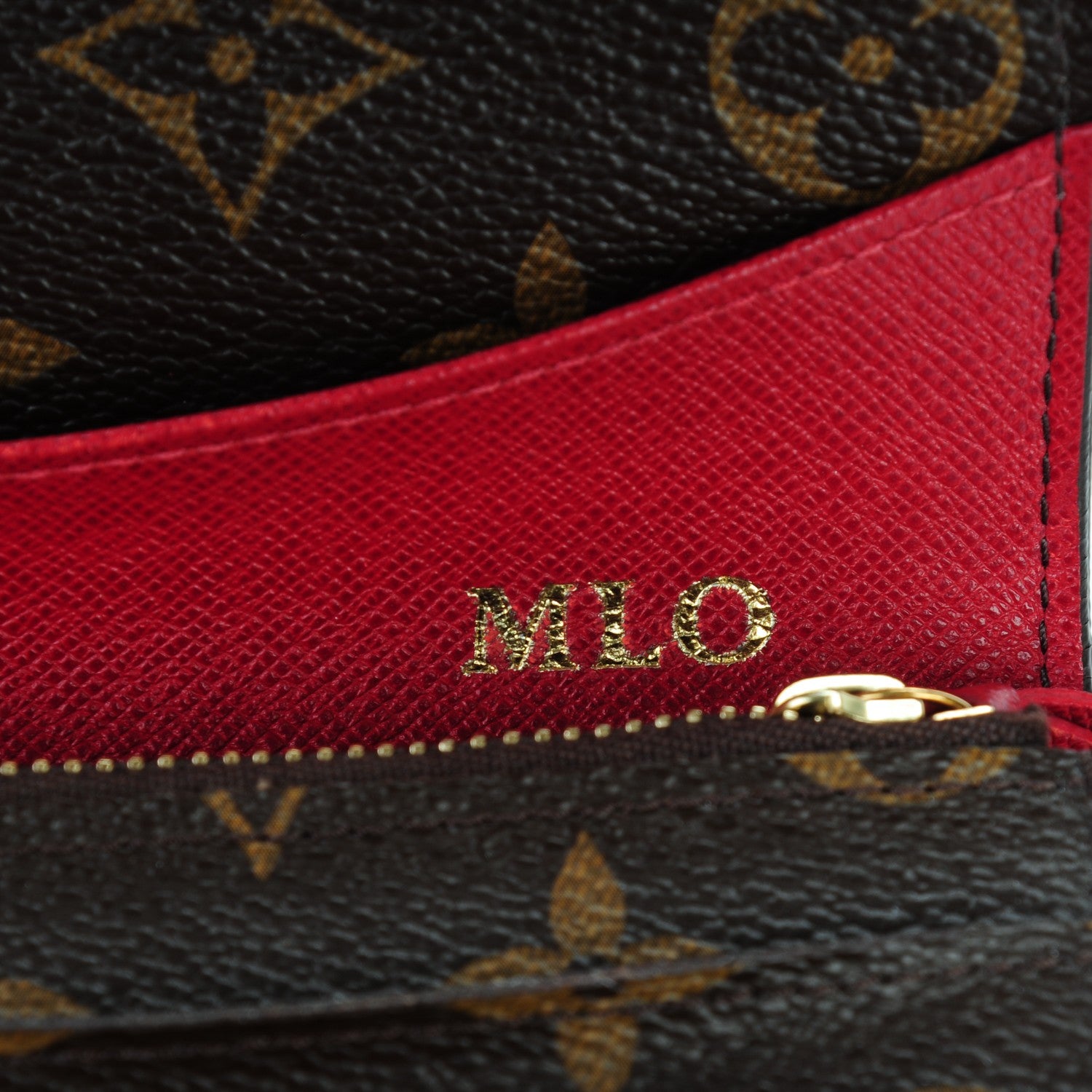 Louis Vuitton Monogram Emilie Wallet Red 6 of 9